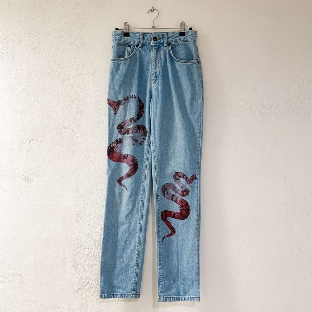 The Ragged Priest Reputation Snake Mom Jeans Size 26